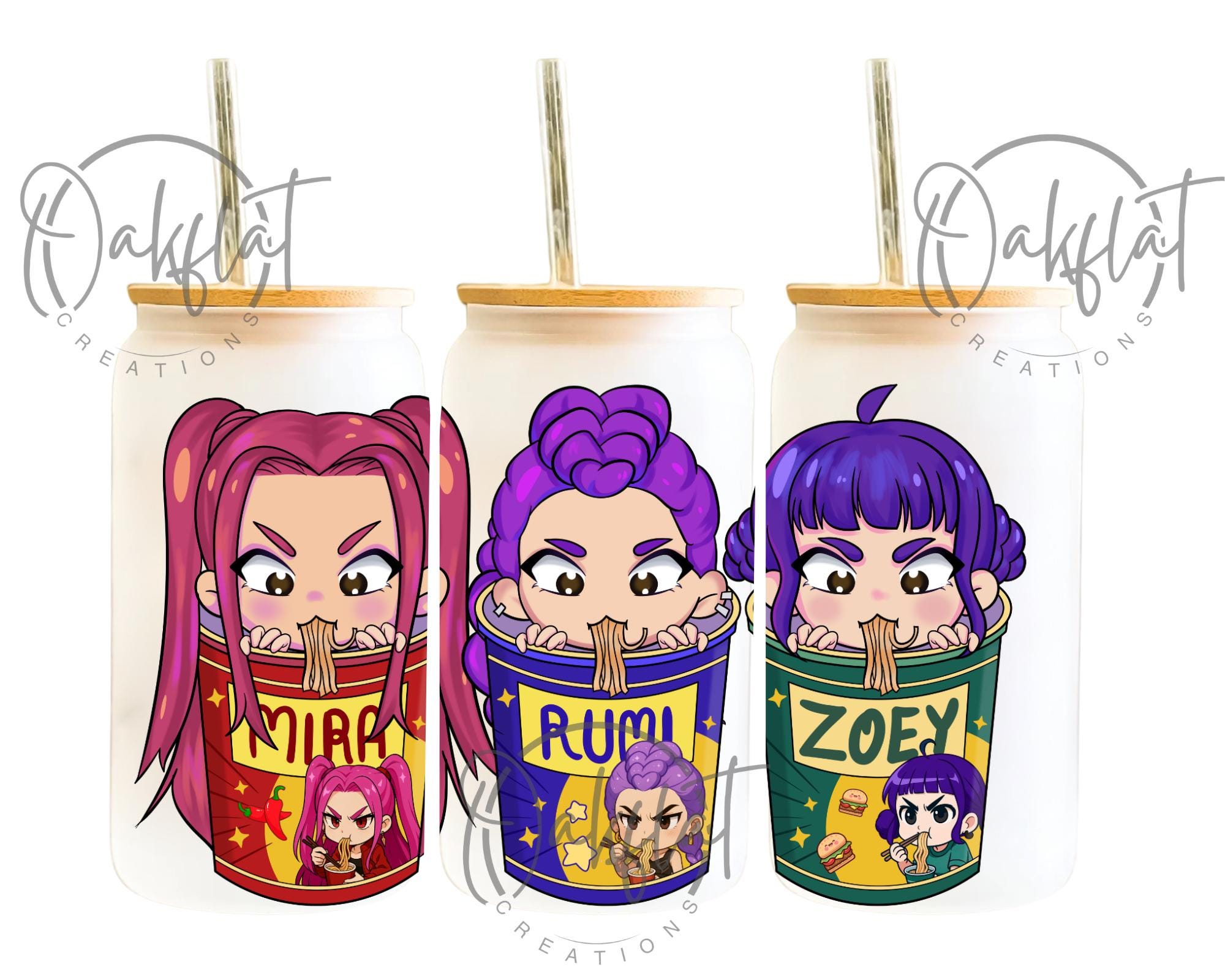 KPop Ramen Noodles UVDTF 16oz Wrap