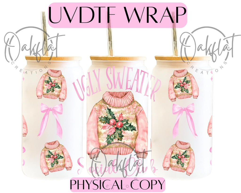 Ugly Sweater Social Club UVDTF 16oz wrap