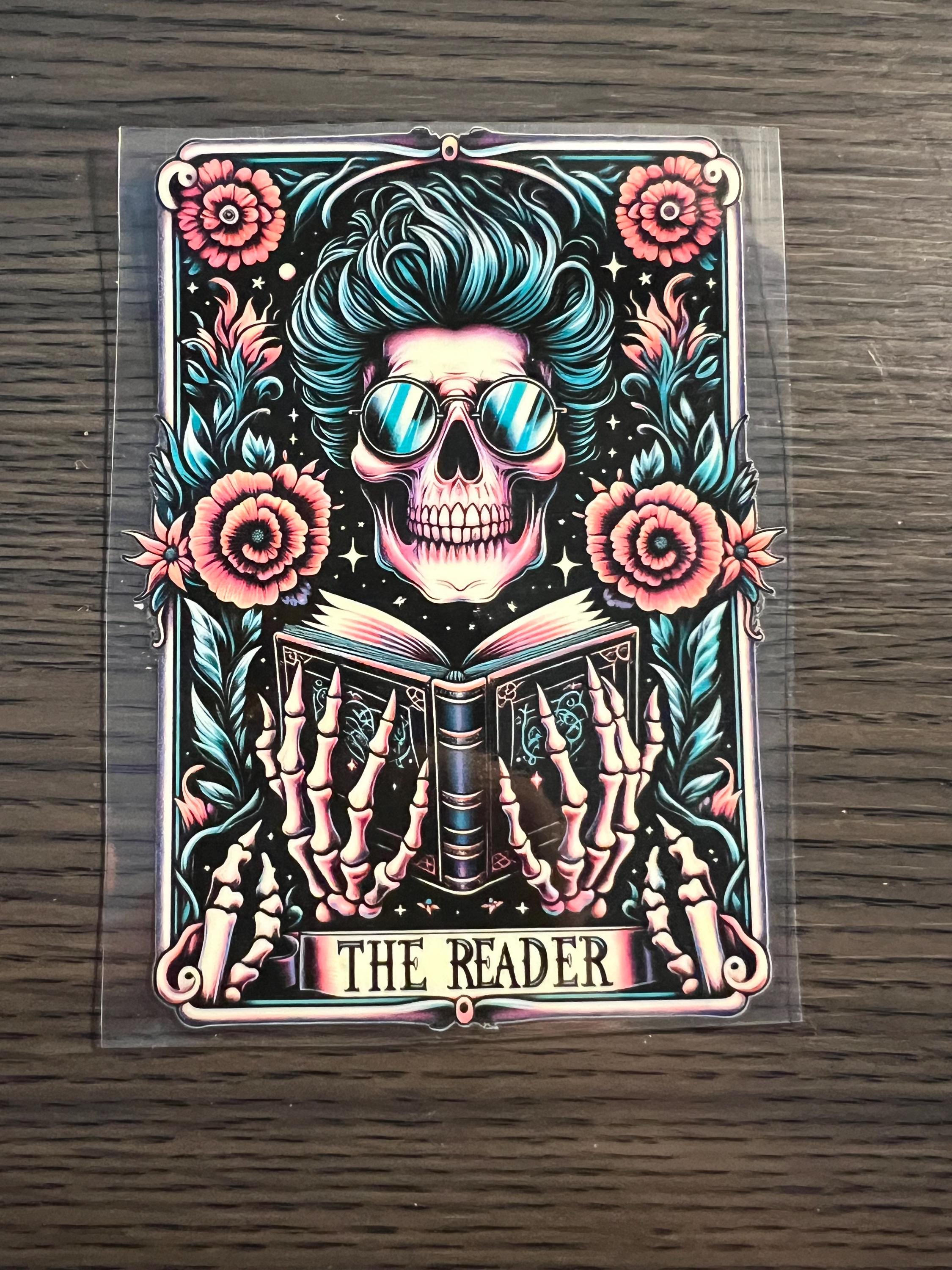 The Reader Tarot Card UVDTF Decal