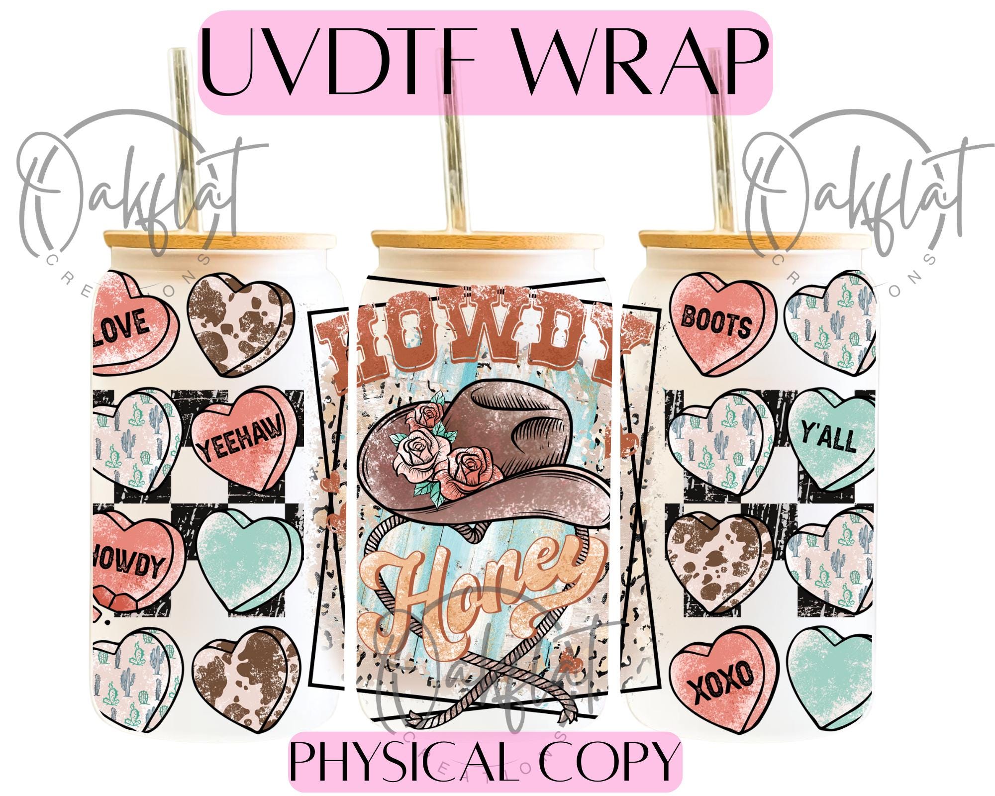 Howdy Honey UVDTF 16oz Wrap