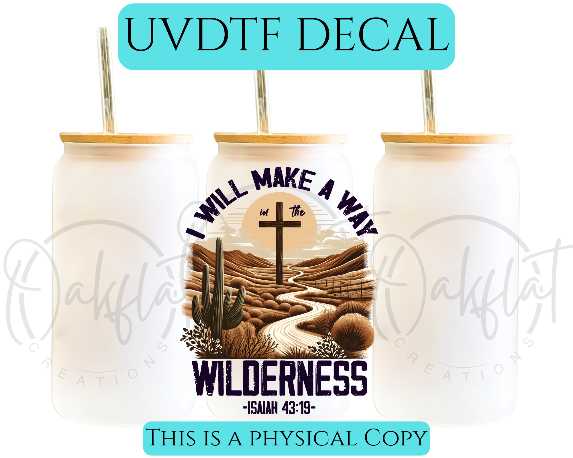 I Will Make a Way UVDTF Decals