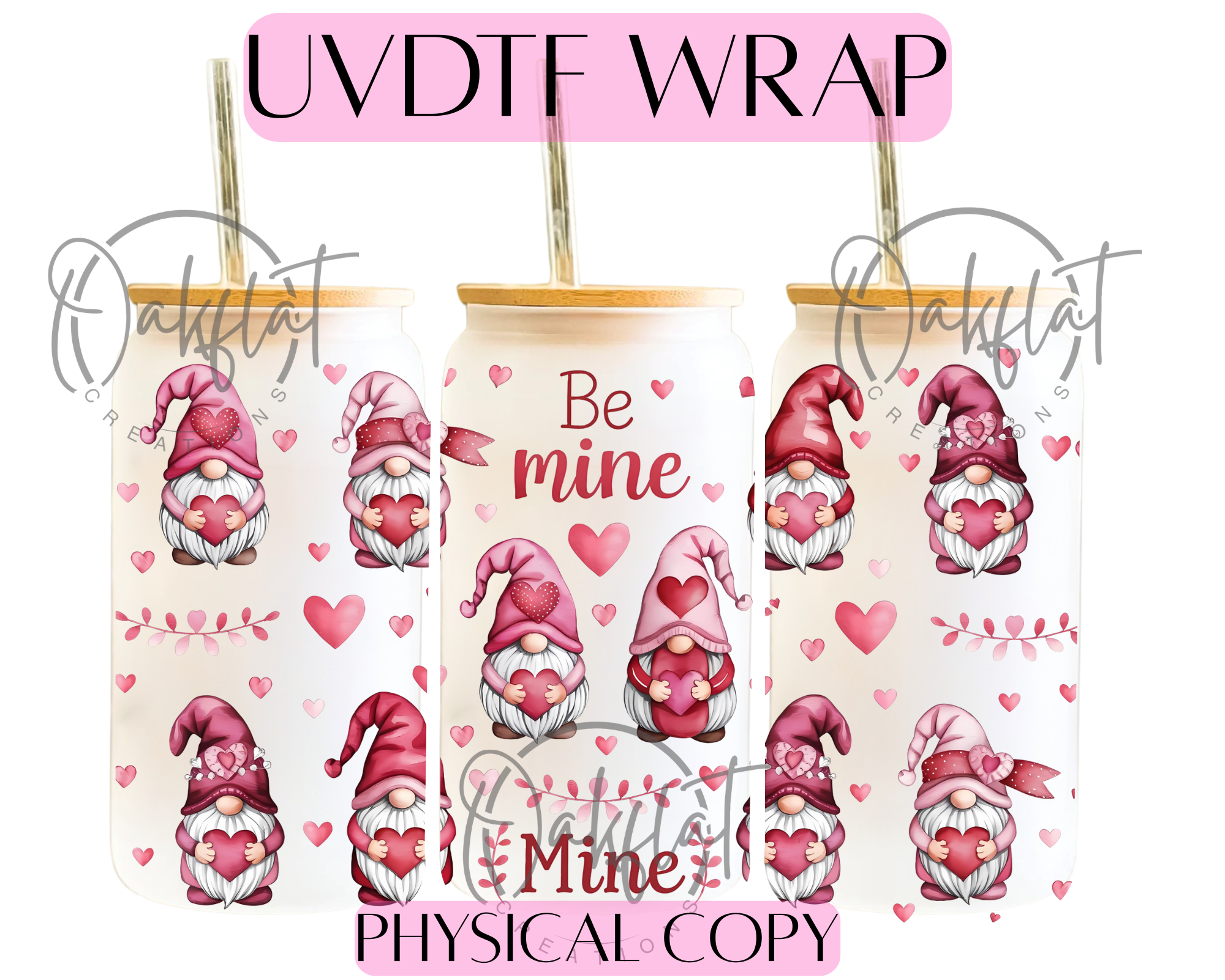 Be Mine Gnome UVDTF 16oz wrap