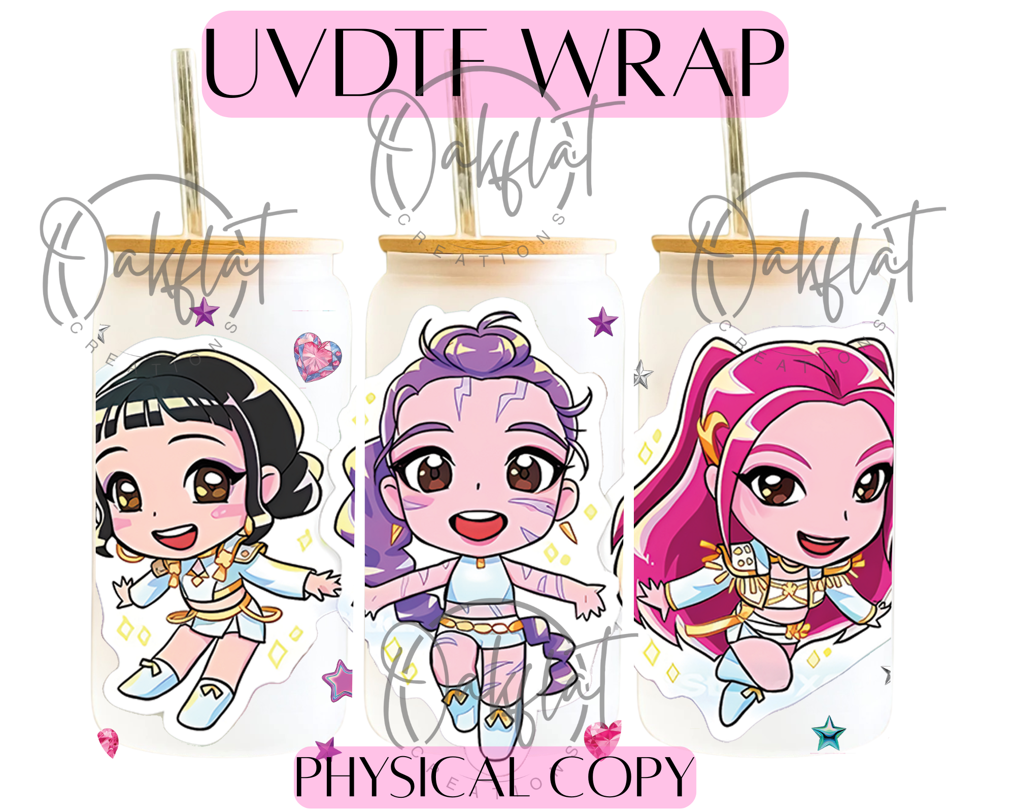 Demon Hunters - Flying style UVDTF 16oz wrap