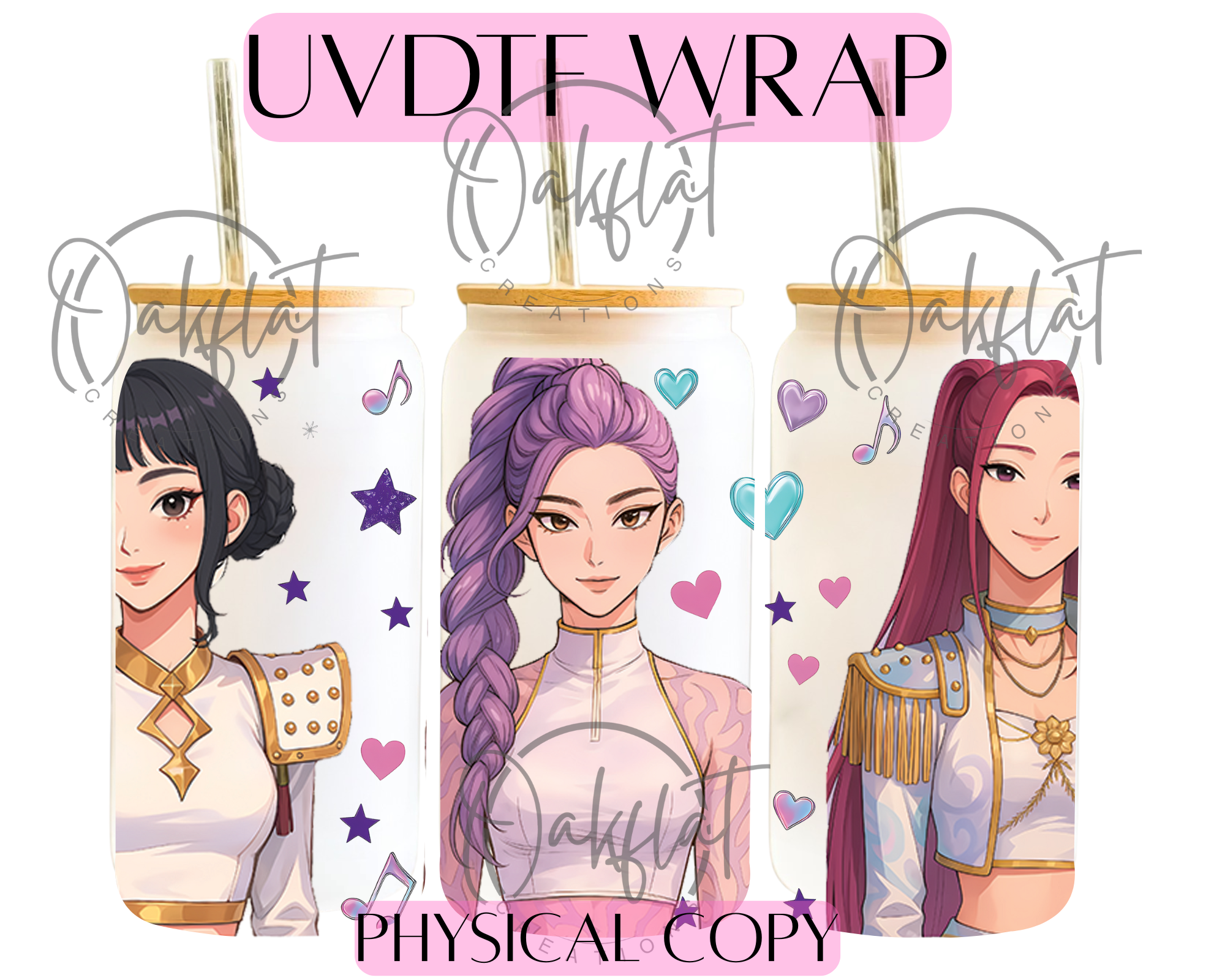 Cartoon Hunters UVDTF 16oz wrap