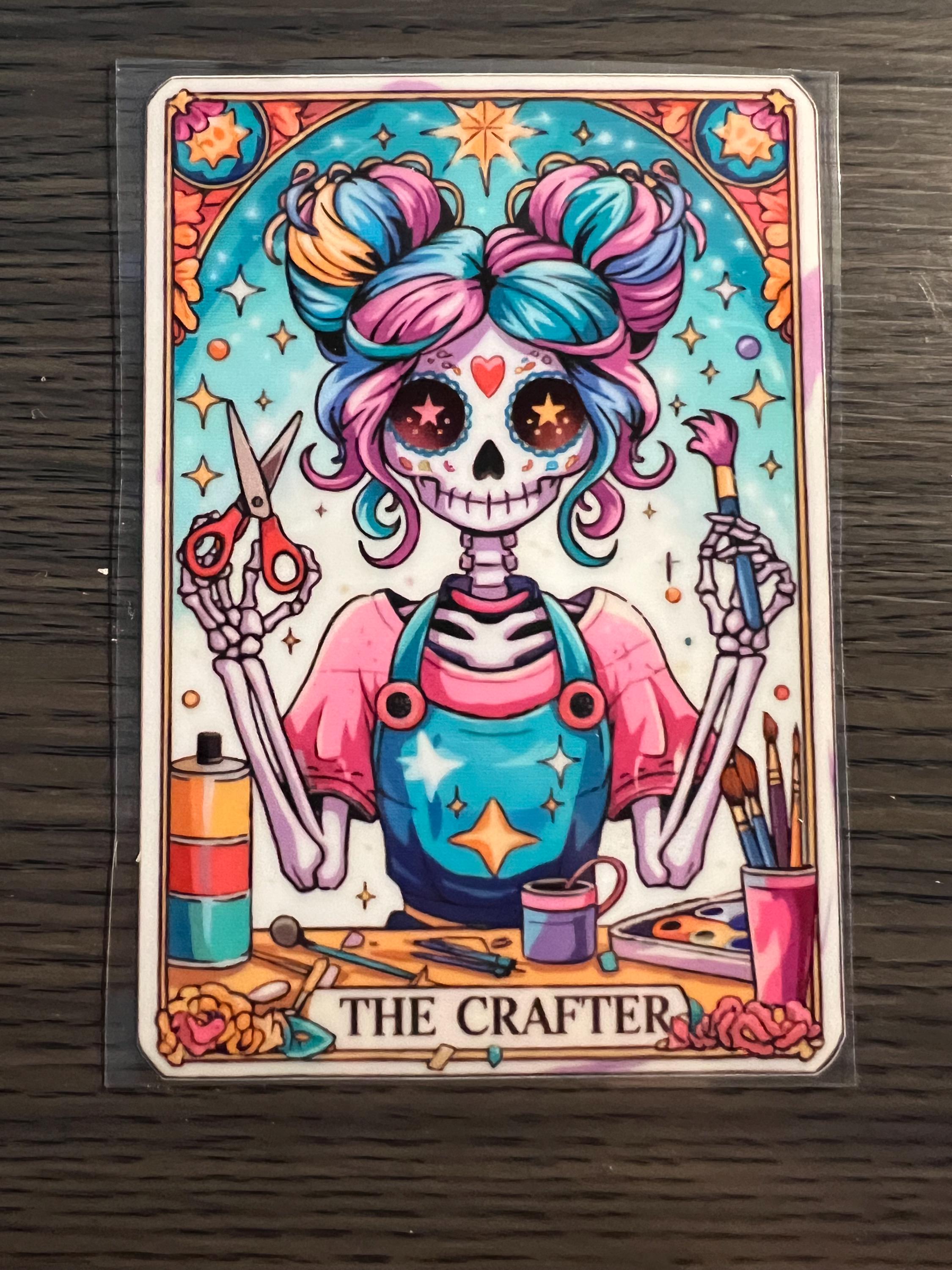 The Crafter Tarot Card UVDTF Decal